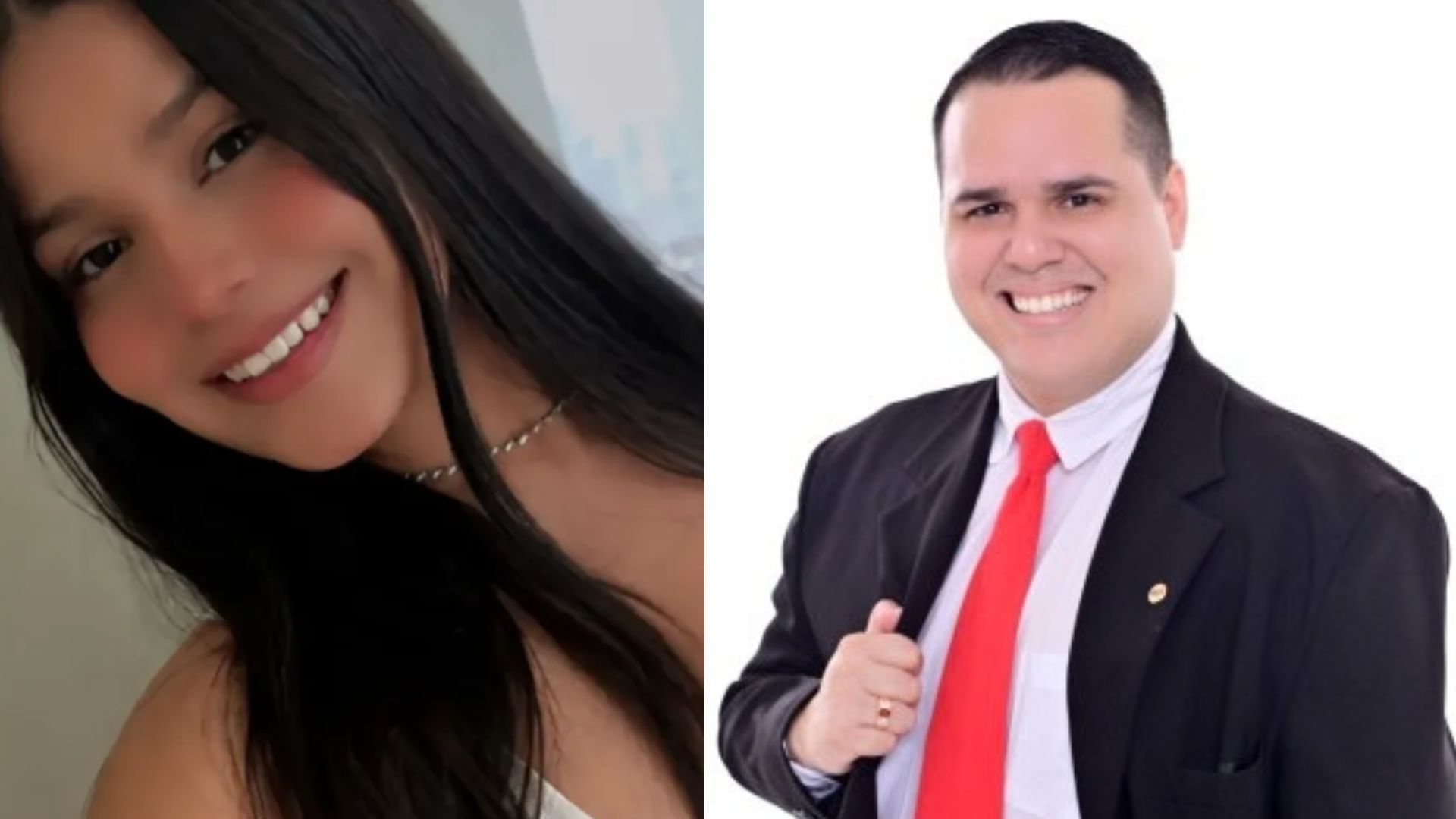 imagem da vítima e do suspeito