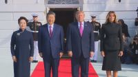 Xi Jinping chega à Casa Branca para reunião com Trump nesta quinta (24)