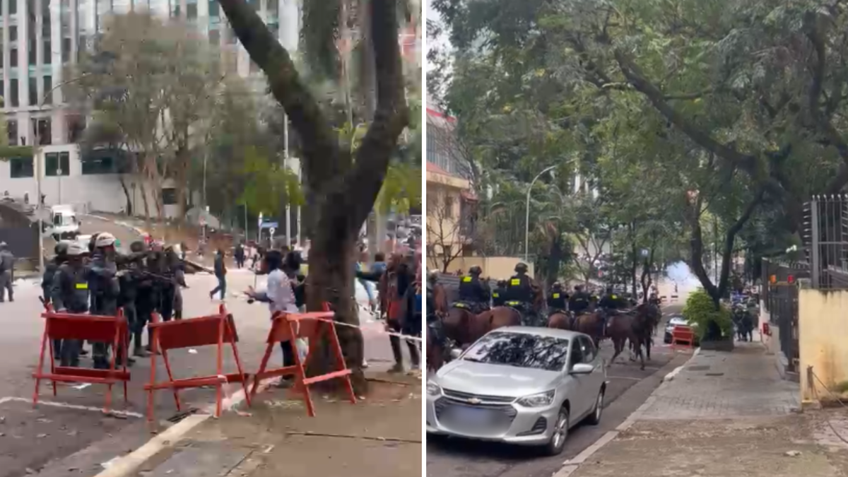 Vídeo: PM usa bomba contra manifestantes na região da avenida Paulista (SP)