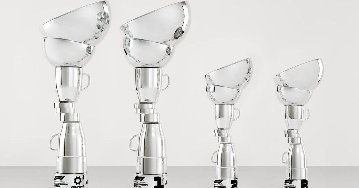 F1: Troféu do GP da Itália chama atenção por design inusitado