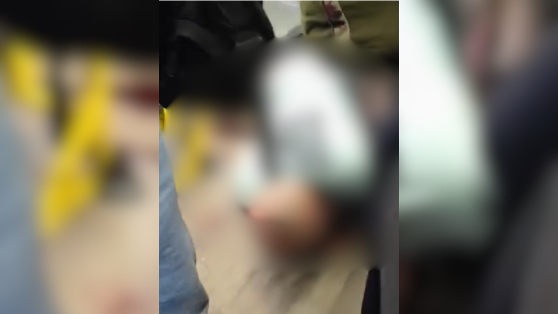 Homem baelado em BRT no Rio de Janeiro, na manhã desta quarta-feira (30)