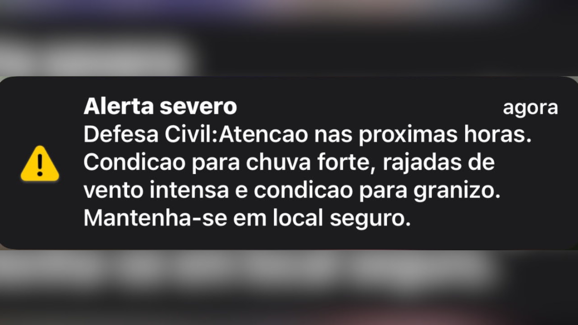 Defesa Civil de SP Alerta para Chuvas Fortes e Ventos Intensos