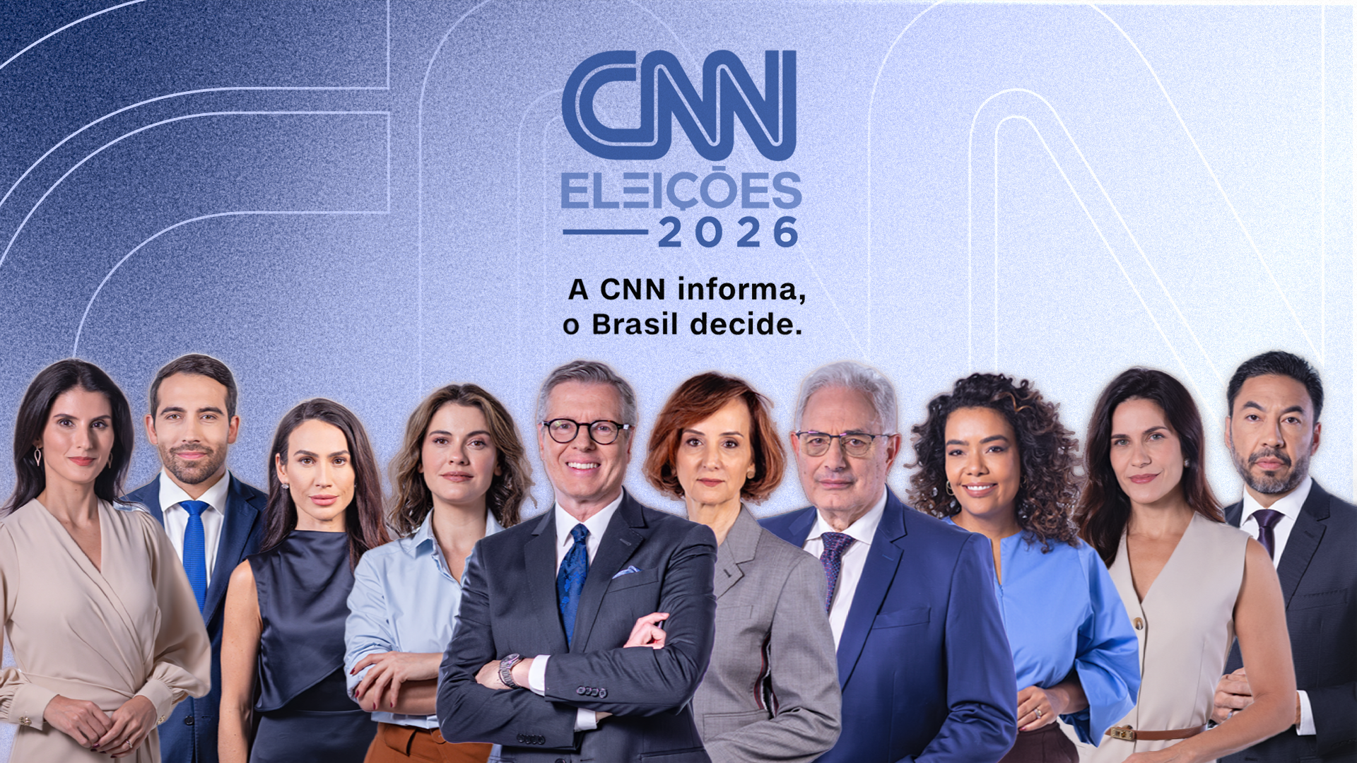 Âncoras da CNN Brasil que participarão da programação especial durante o 1º turno • Arte/CNN