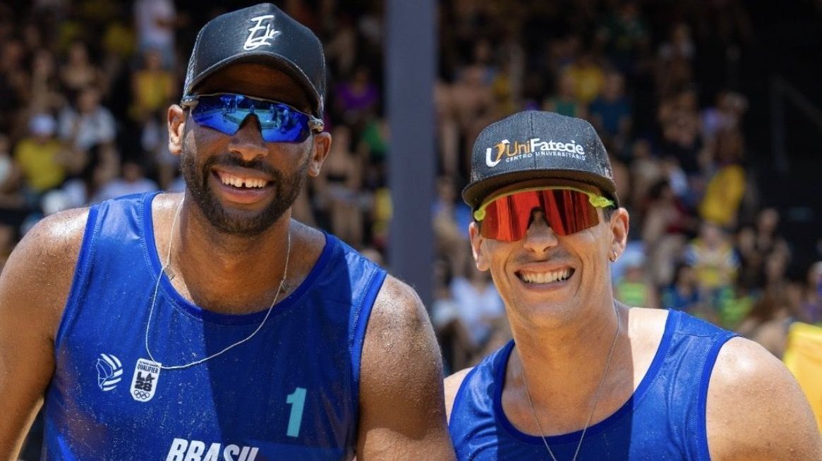 Brasil garante vaga olímpica no vôlei de praia durante Sul-Americano