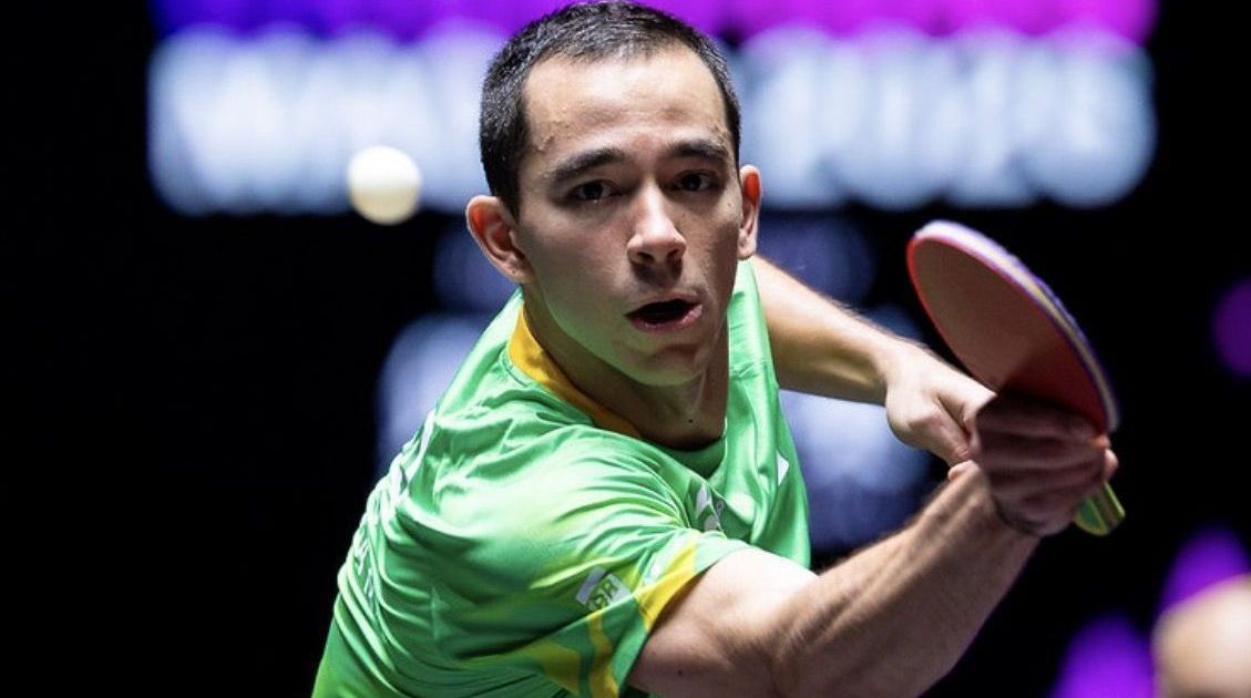 Hugo Calderano é vice no WTT Macau após perder para sueco