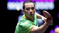 Hugo Calderano vence de virada e vai às quartas de final do WTT de Macau