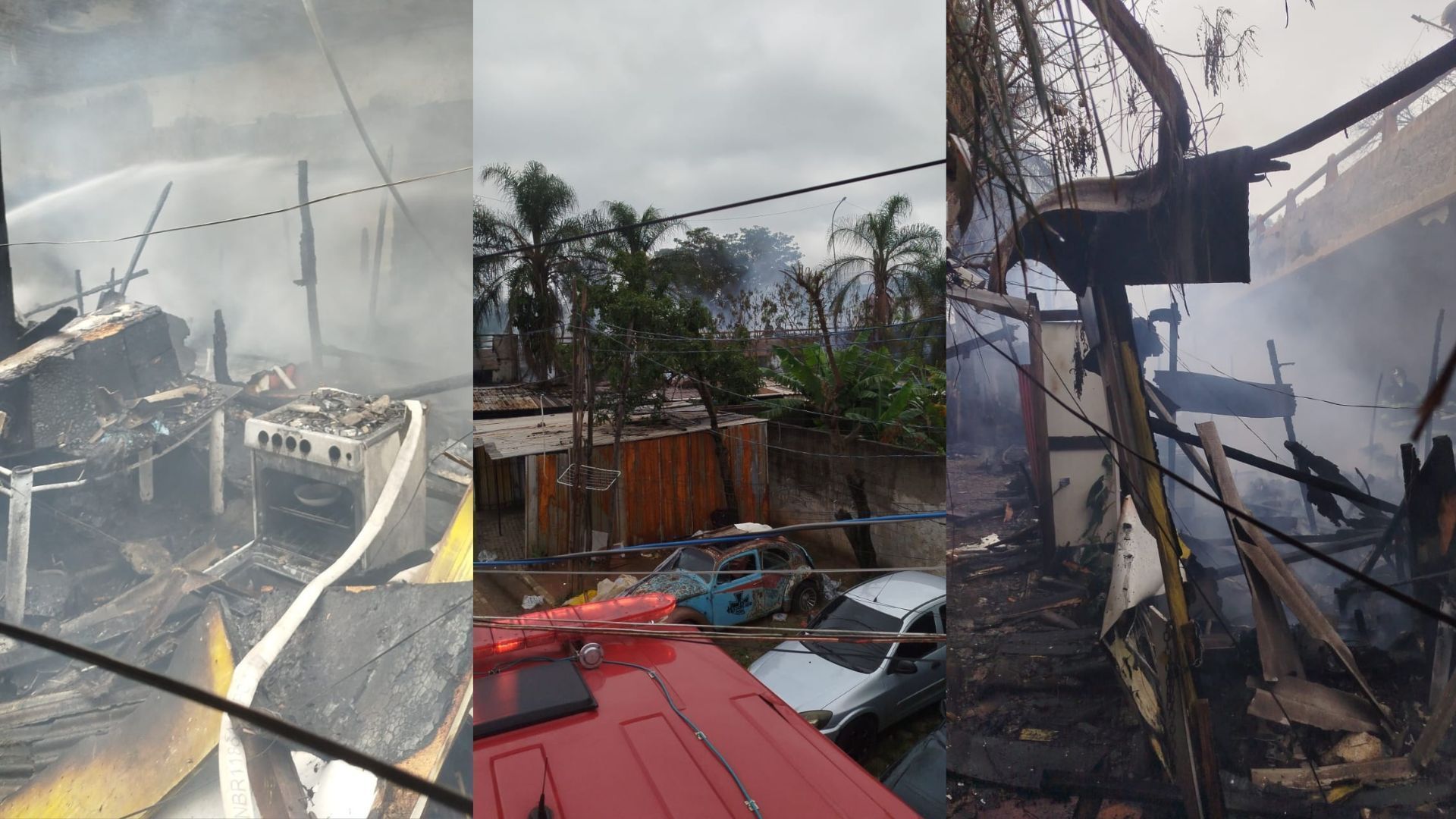 Montagem CNN • Divulgação/Corpo de Bombeiros
