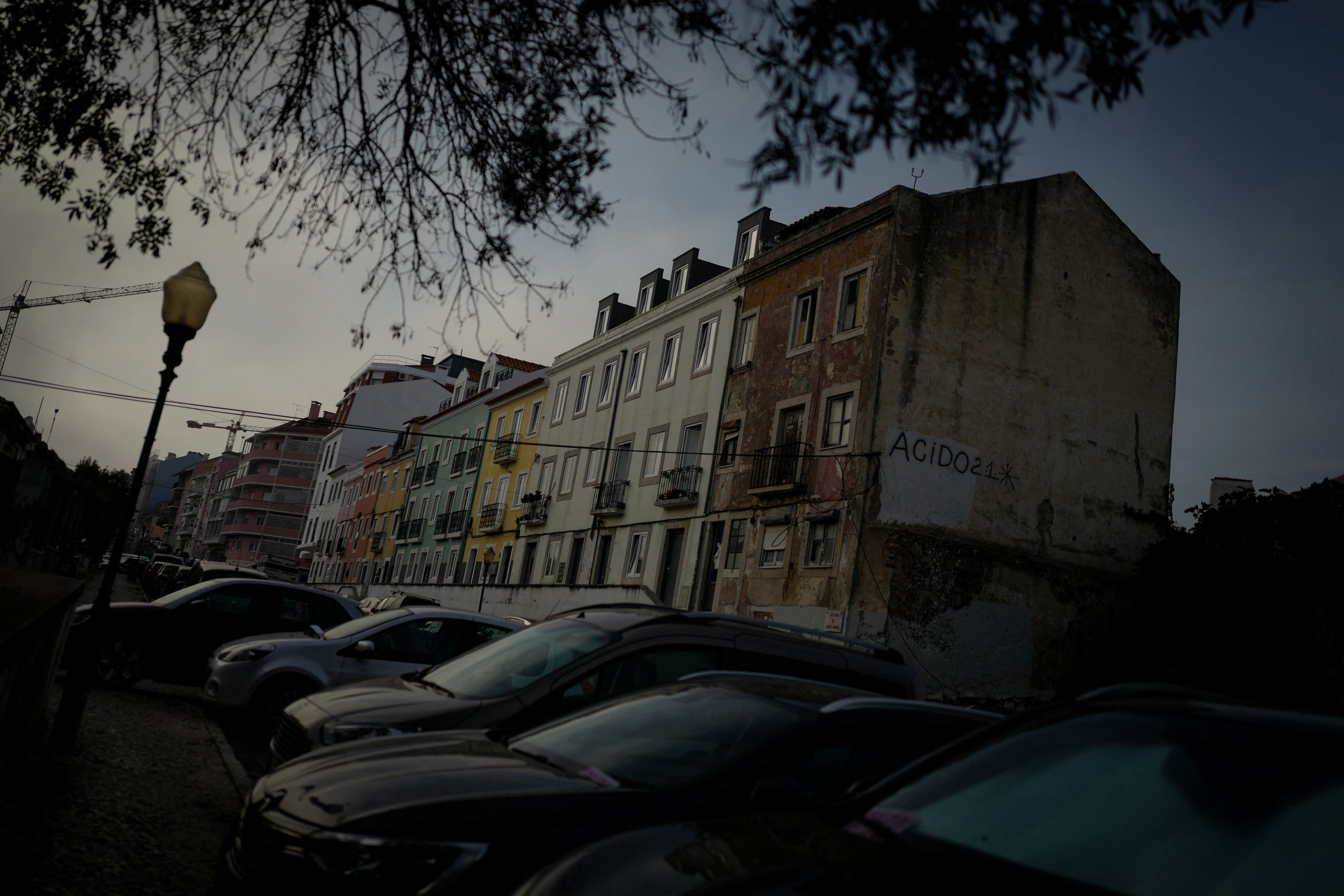 Vista de uma rua em Lisboa