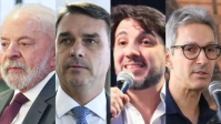 Palver: 53% rejeitam voto em Lula; 48%, em Flávio; 34%, em Renan e Zema