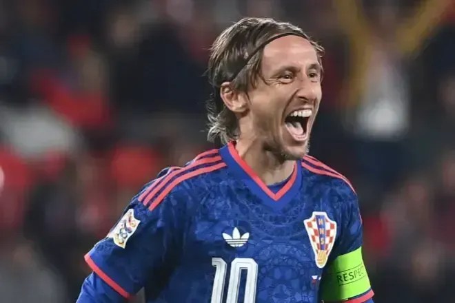 Modric comemora gol pela Croácia