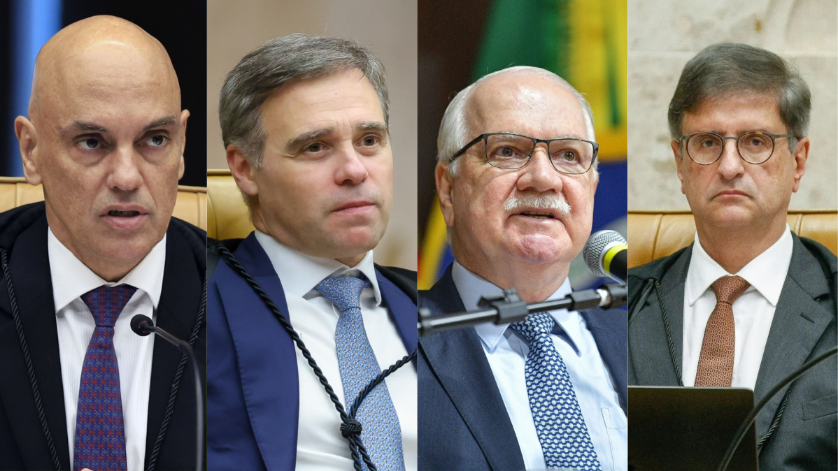 Oposição faz manifestação na Esplanada durante sessão no STF sobre Moraes