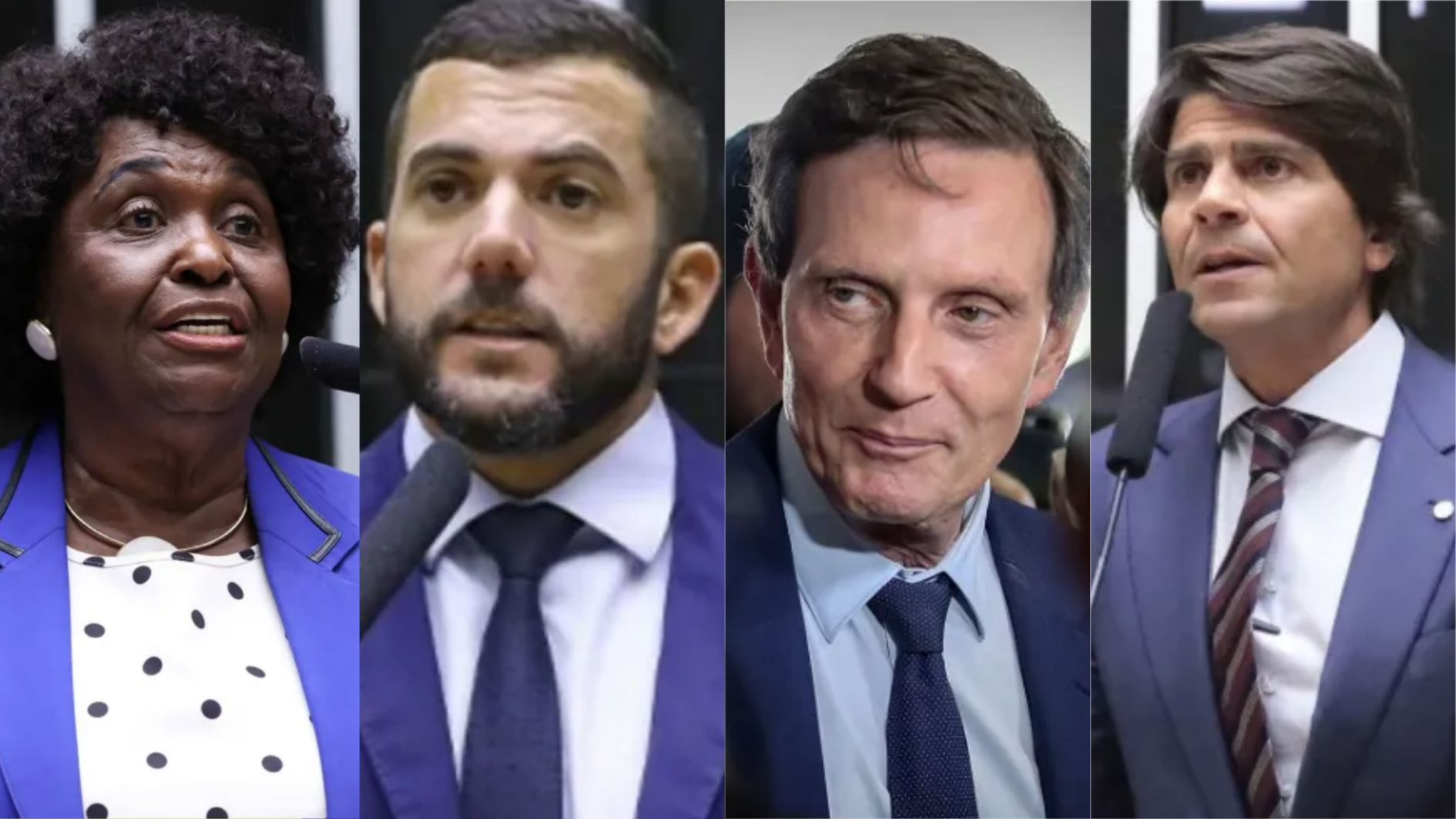 Benedita da Silva, Carlos Jordy, Marcelo Crivella e Pedro Paulo