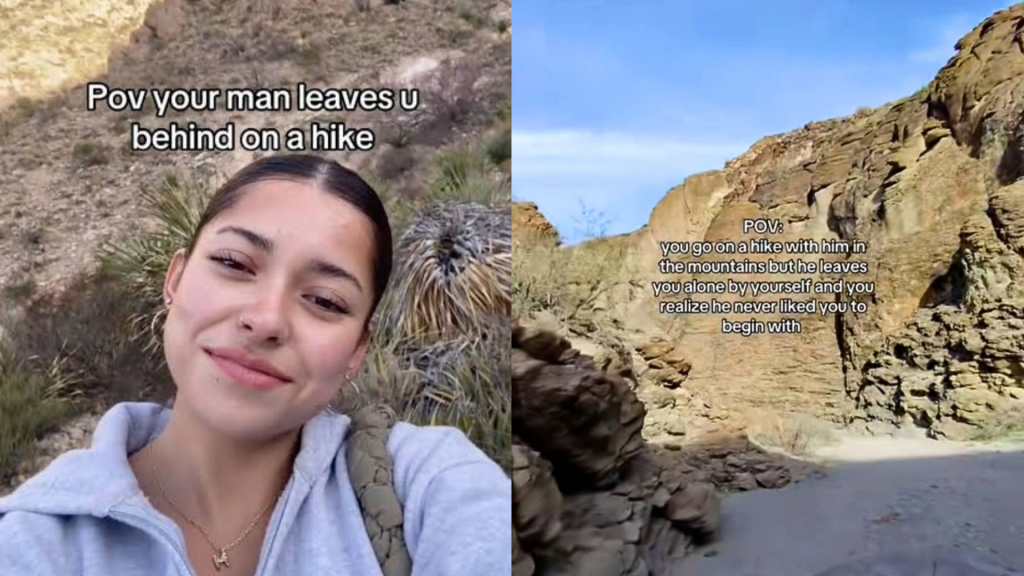 Mulheres compartilharam seus relatos de abandono durante trilhas e escaladas • TikTok