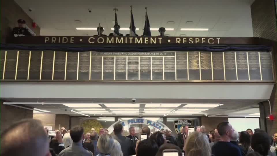 NYPD marks 25 years since 9/11 with memorial wall unveiling