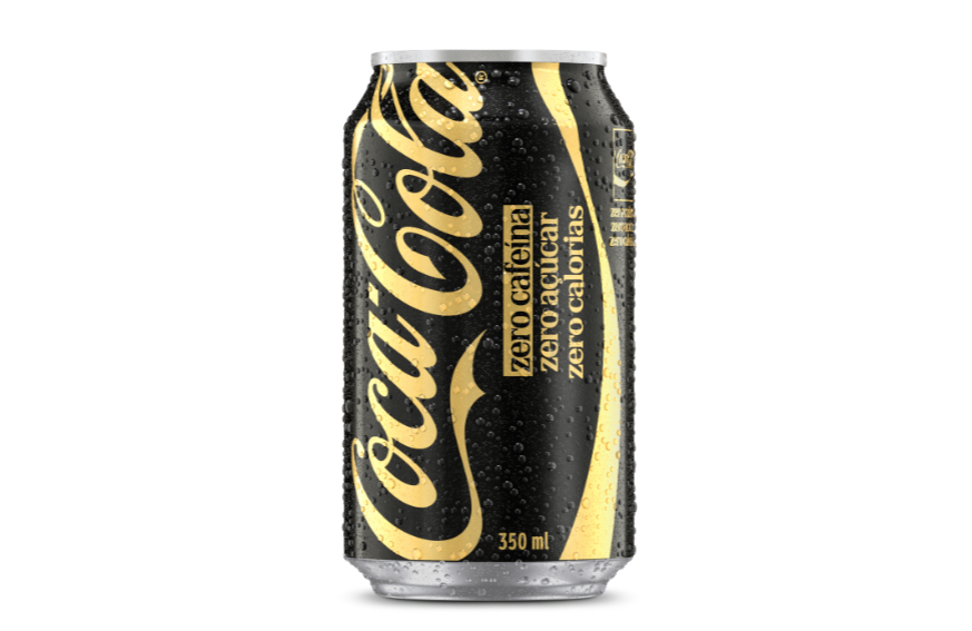 Embalagem Coca-Cola Zero Cafeína • Divulgação/Coca-Cola