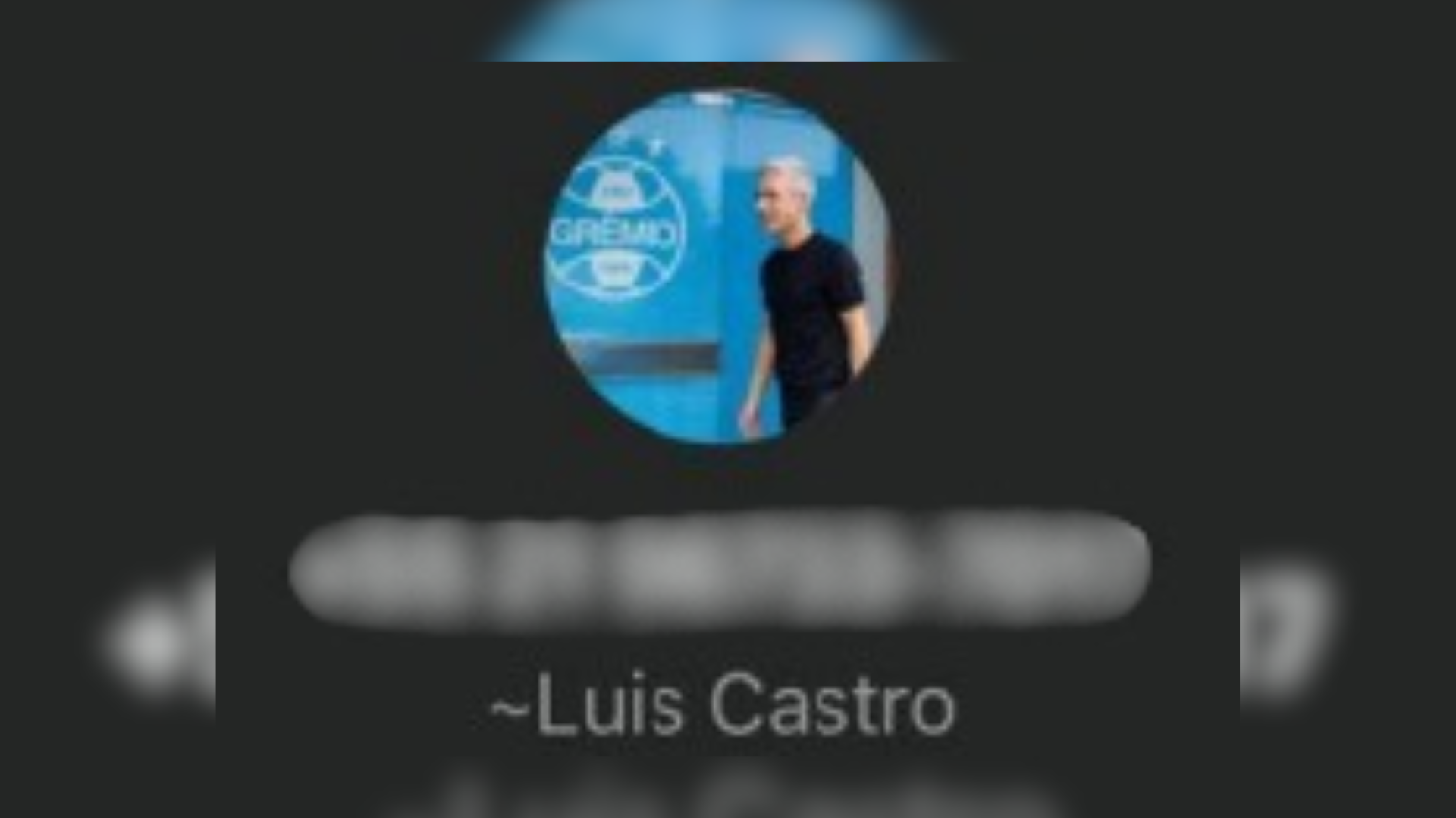 Homem utilizava telefone em nome de Luís Castro • Reprodução