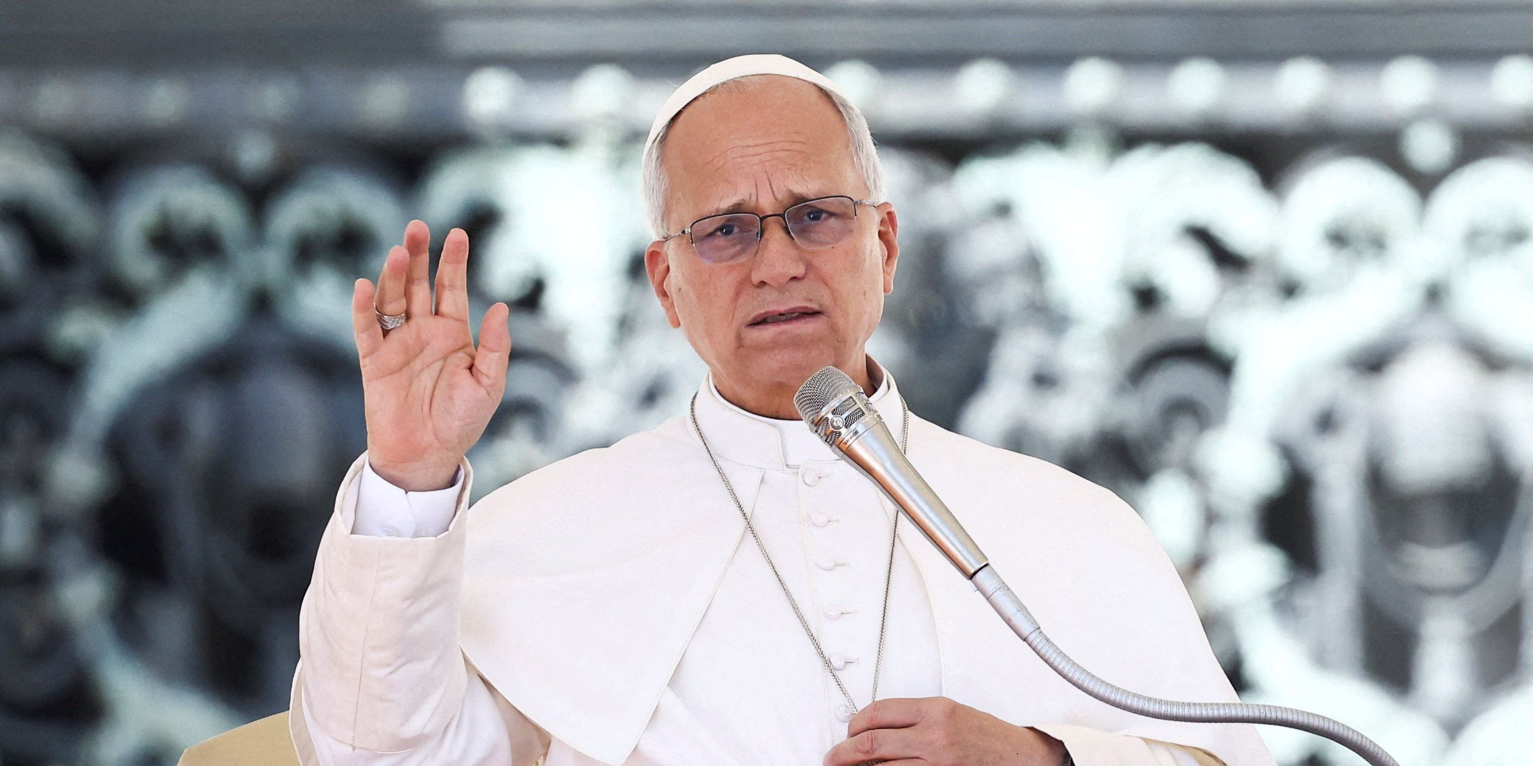 Papa Leão XIV durante audiência no Vaticano