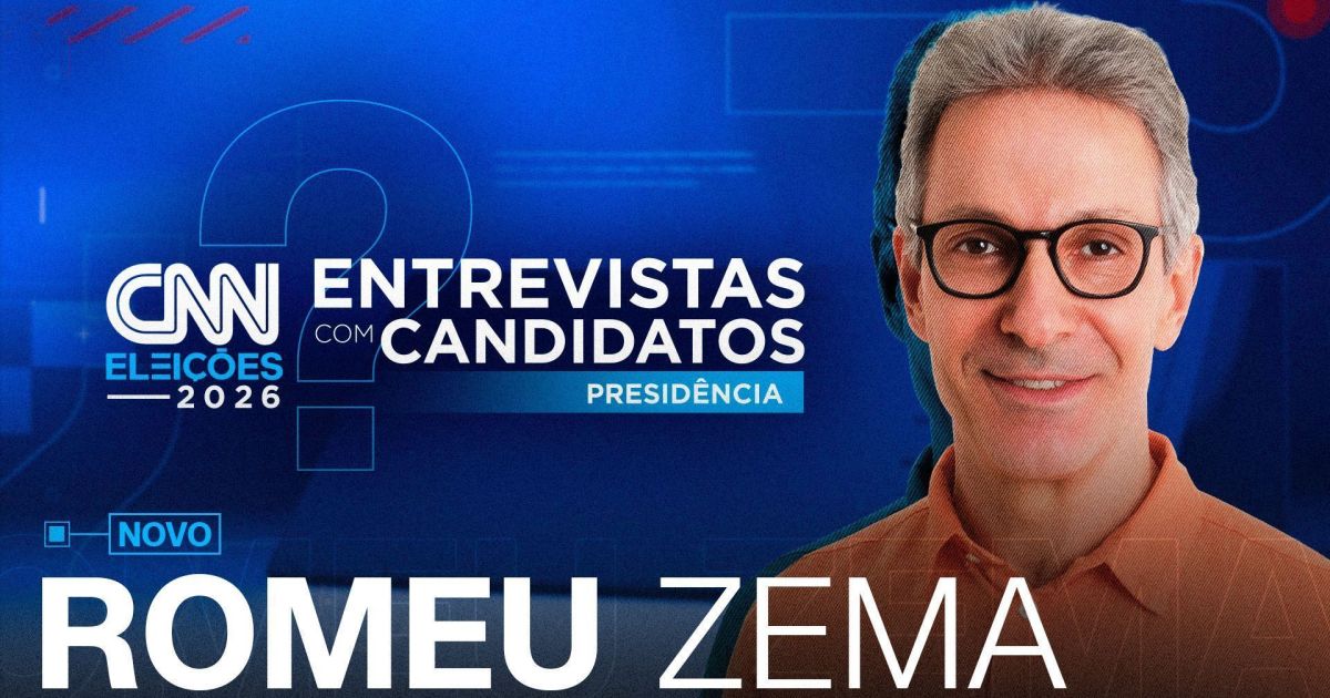 Presidenciáveis: Romeu Zema é o entrevistado de hoje na CNN Brasil
