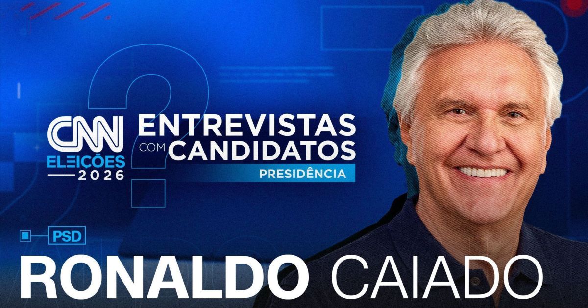 Caiado abre hoje série de entrevistas da CNN Brasil com presidenciáveis
