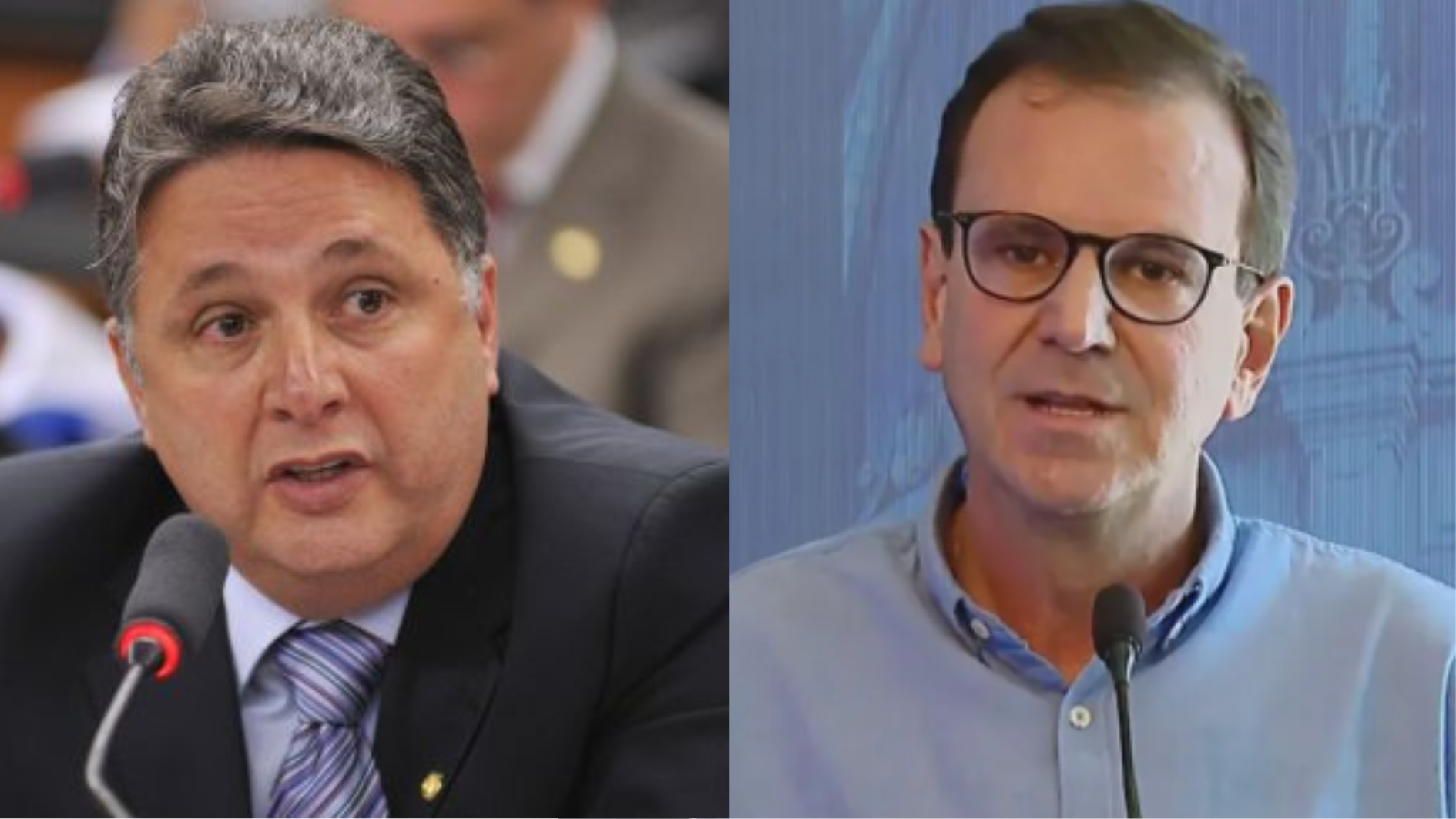 Os candidatos ao governo do Rio de Janeiro Anthony Garotinho (Republicanos) e Eduardo Paes (PSD)