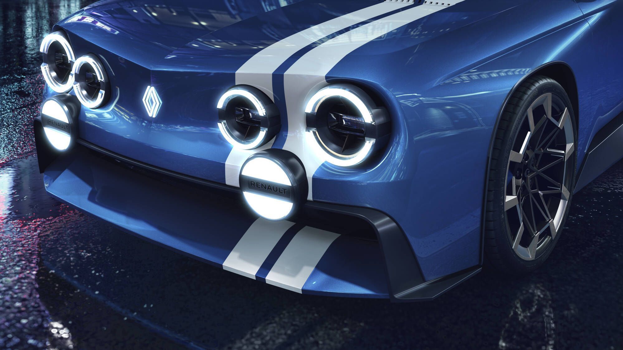 Renault Gordini Concept: carro resgata linhas clássicas da marca • Divulgação