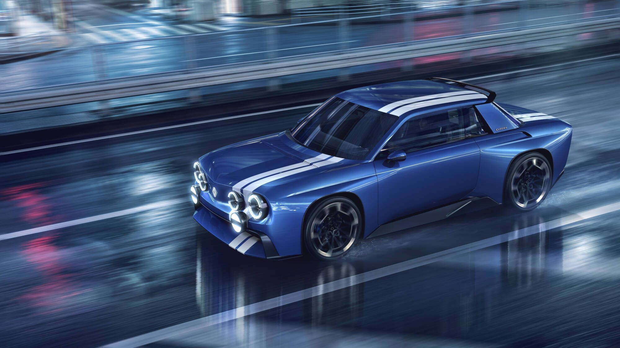 Renault Gordini Concept: carro resgata linhas clássicas da marca • Divulgação