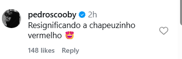 Pedro Scooby deixa comentário em post de Cíntia Dicker • Instagram/Pedro Scooby/Cíntia Dicker