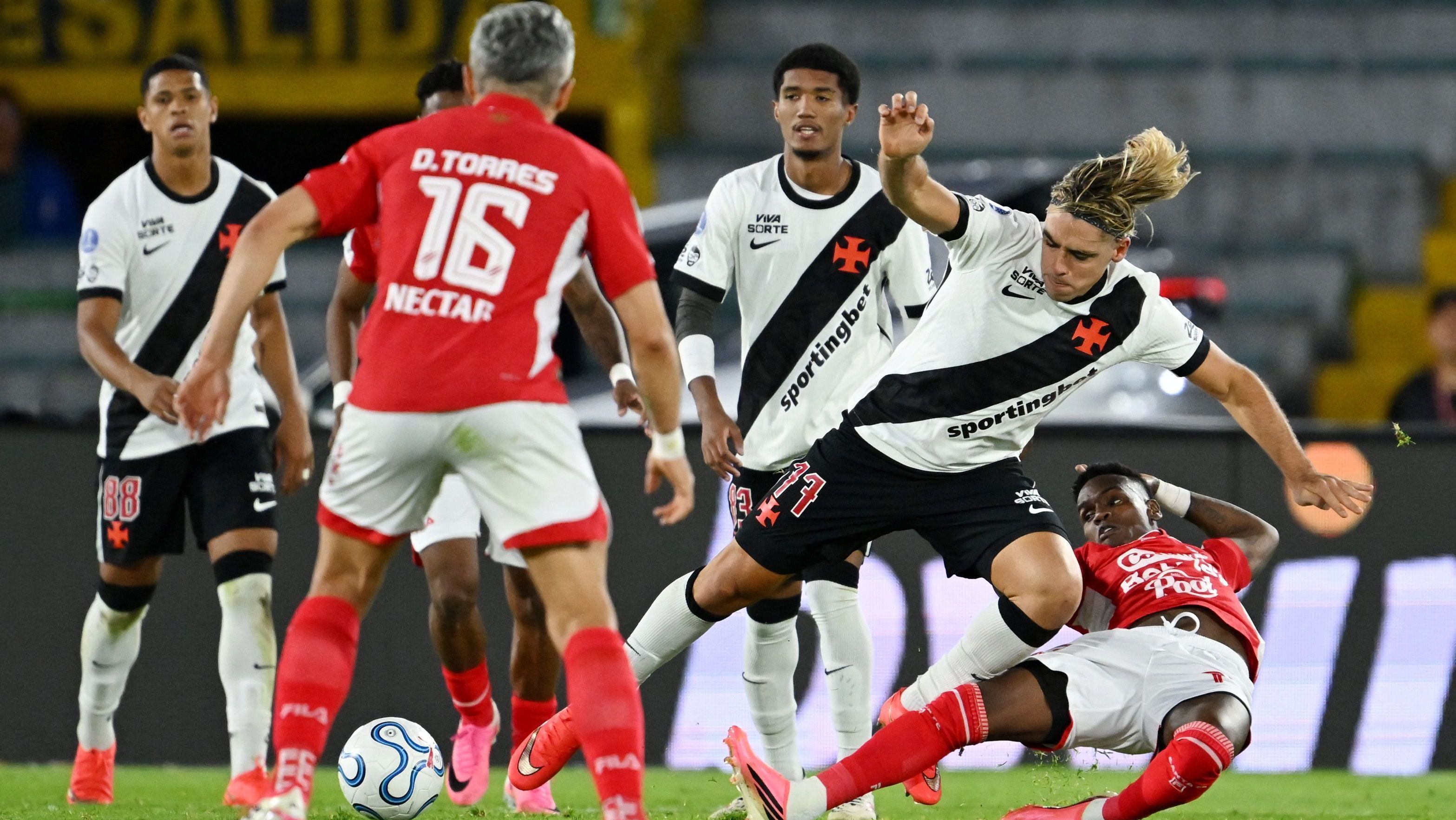 Vasco empata com Santa Fe e deixa decisão aberta na Copa Sul-Americana
