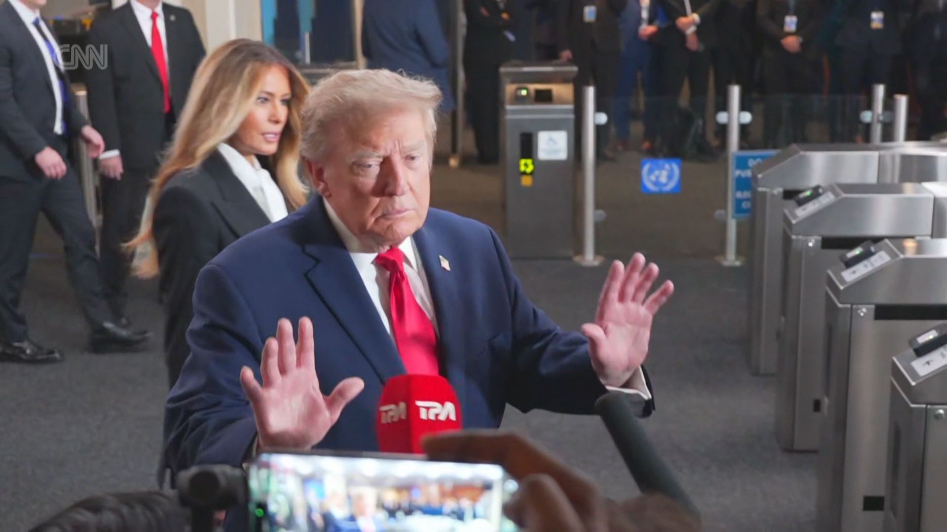 Na ONU, Trump diz que CNN "não deveria estar aqui" após pergunta sobre Irã