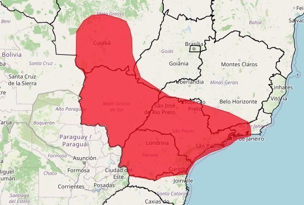 Mapa dos estados