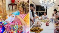 Famosos distribuem doces em dia de Cosme e Damião; veja