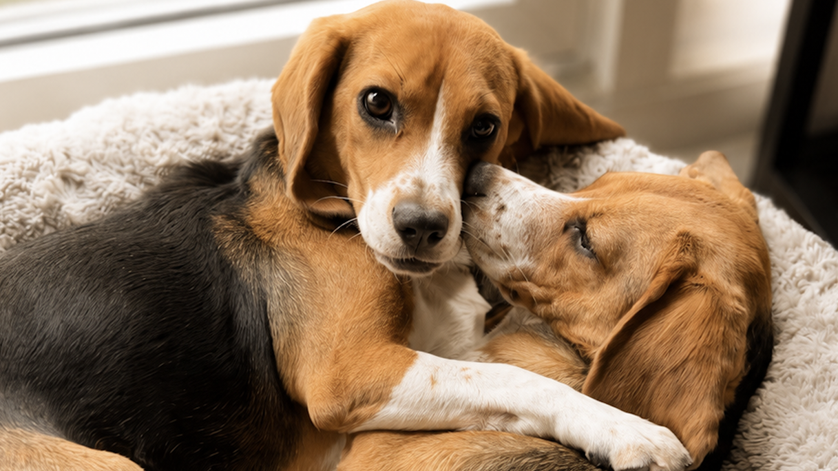 Alfie e Bailey nasceram em 2024 e foram os primeiros cachorros hipoalergênicos do mundo