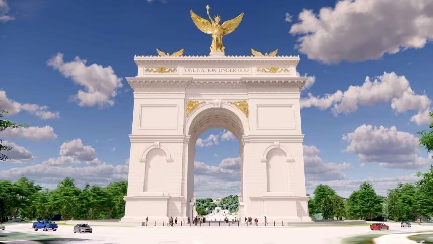 Trump diz que Arco do Triunfo em Washington também será complexo militar