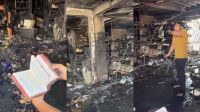 Milagre da Bíblia? Entenda história de livro sagrado que ficou intacto após incêndio destruir estabelecimento: "É sobrenatural", diz proprietário