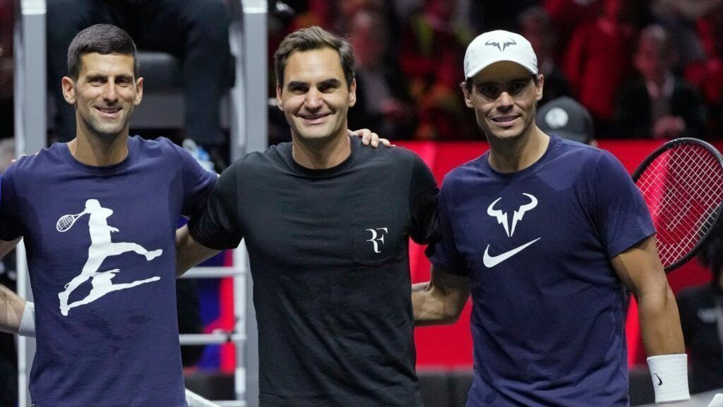 Jogador de tênis Djokovic durante partida no US Open