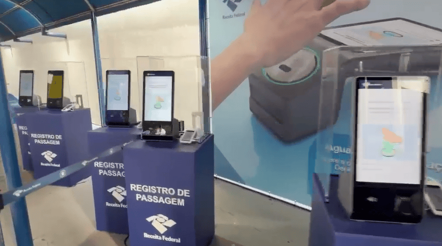 Receita Federal inicia teste de biometria na Ponte da Amizade, no PR