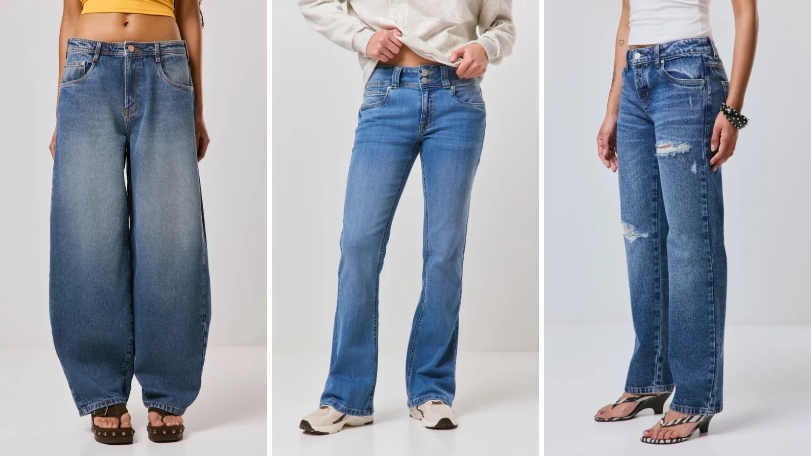 Saiba como incorporar as diferentes modelagens de jeans para o dia a dia