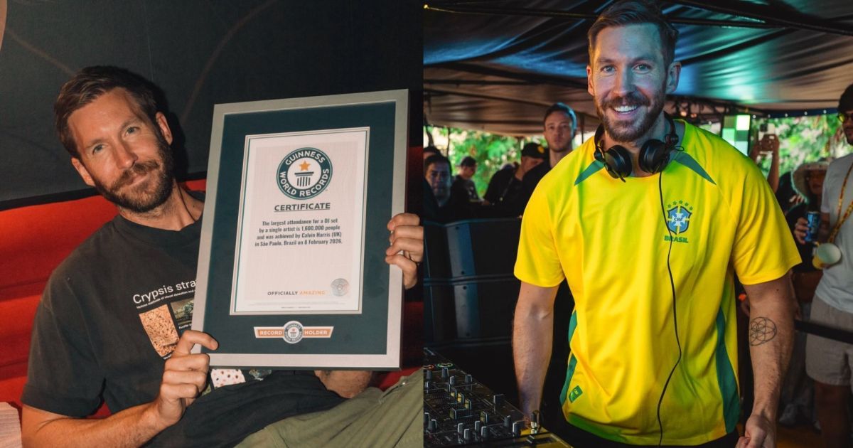 Calvin Harris ganha registro no Guinness World por bloco de Carnaval em SP