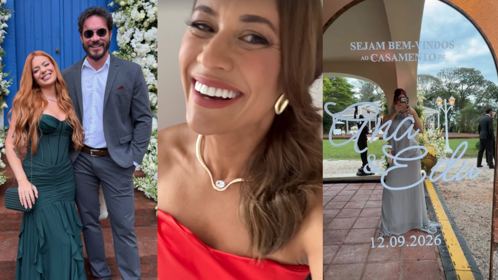 Imagem de destaque do post: Viih Tube a Gkay: veja os famosos no casamento de Ana Hickmann e Edu Guedes
