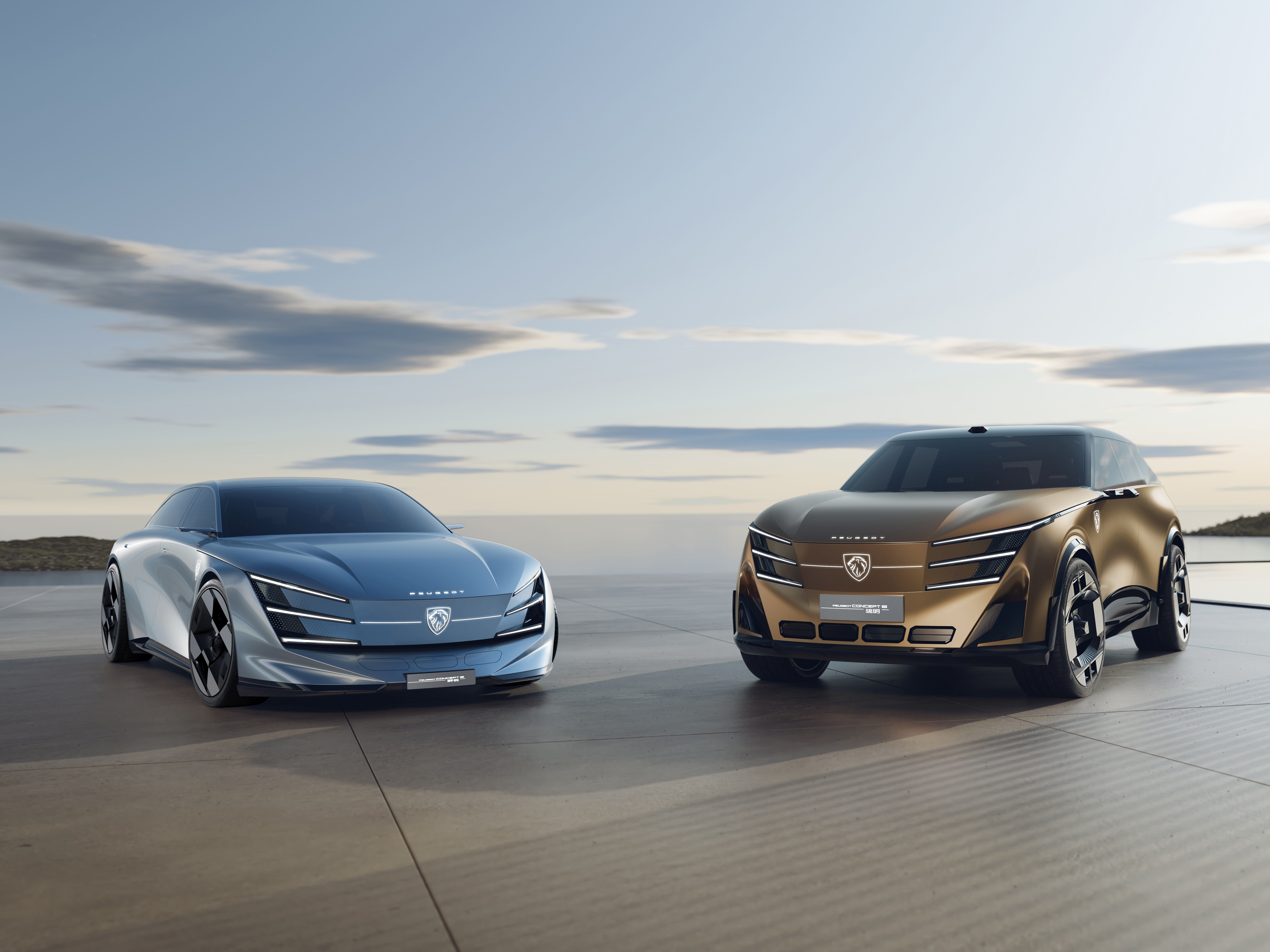 Concept 6 e Concept 8: modelos mostram o futuro da Peugeot em parceria com chineses • Divulgação