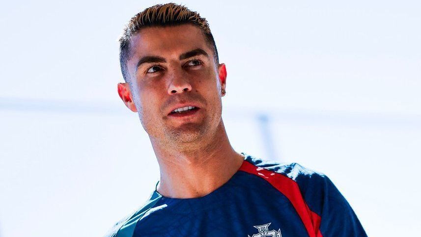 Cristiano Ronaldo no centro de treinamento de Portugal