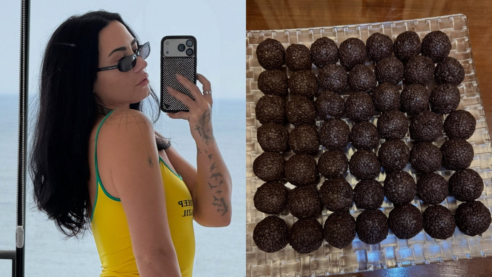 Cantora se declarou ao país e à culinária brasileira
