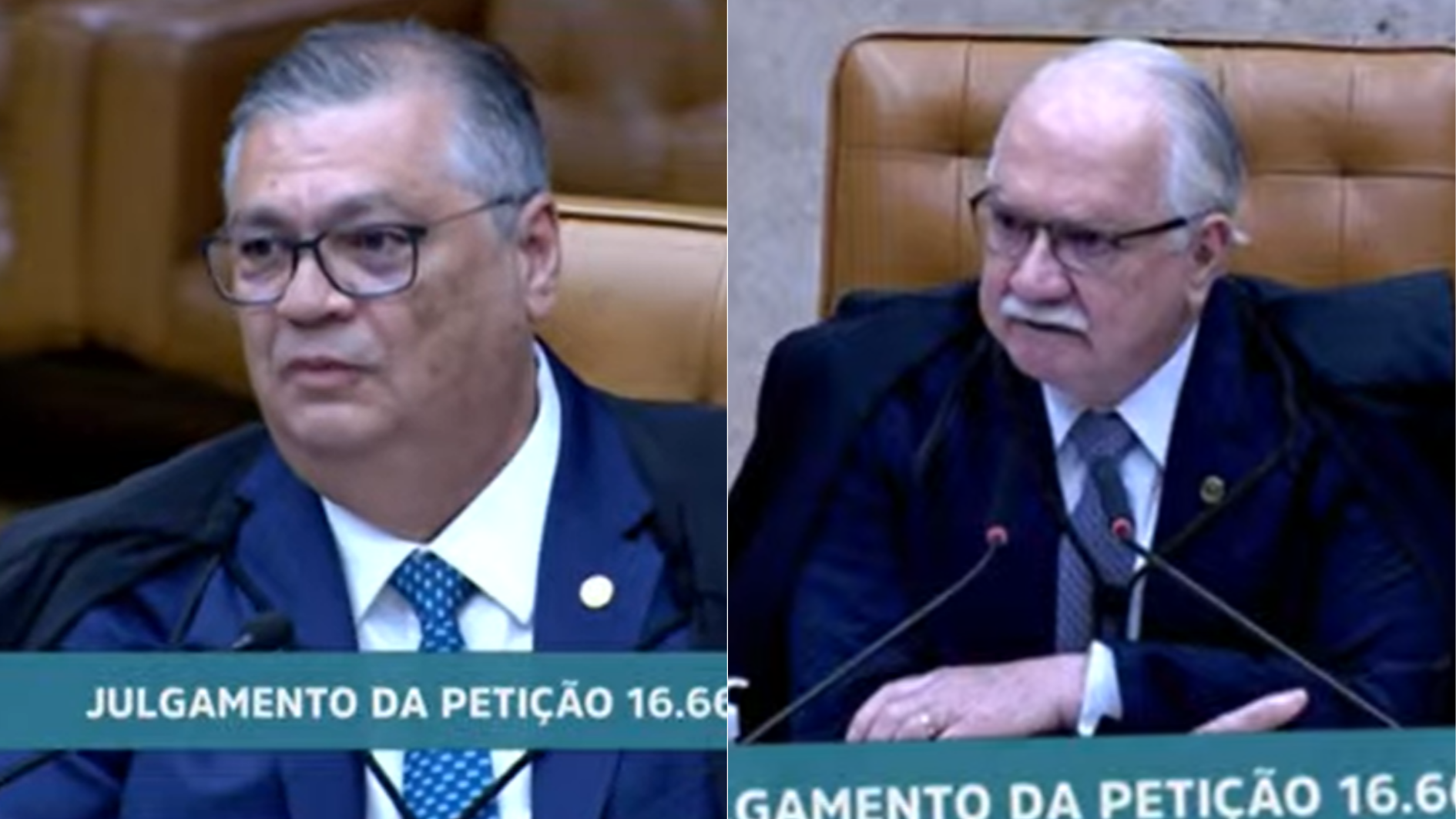 Ministros Flávio Dino e Edson Fachin