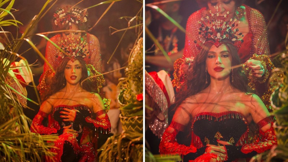 Anitta cai no samba em festa de 38 anos da Grande Rio