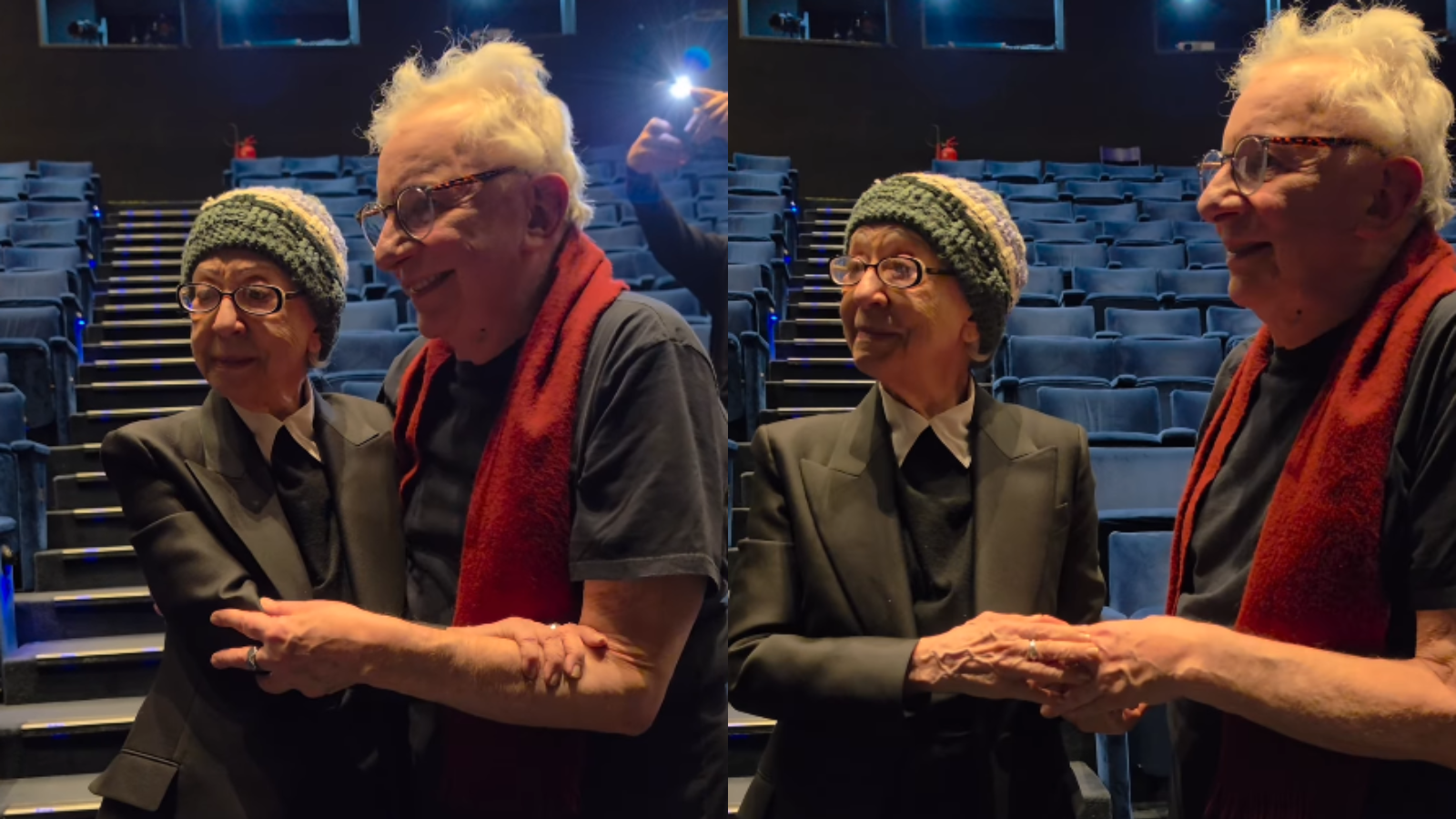 Fernanda Montenegro se comove ao encontrar Marco Nanini: "Você é um santo"