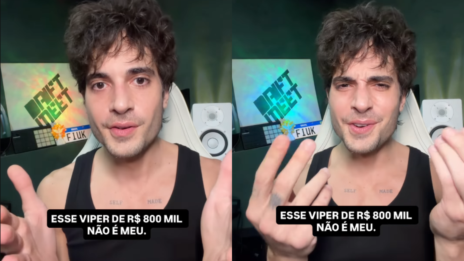 Fiuk nega posse de carro esportivo de R$ 800 mil: "Me reconstruindo"
