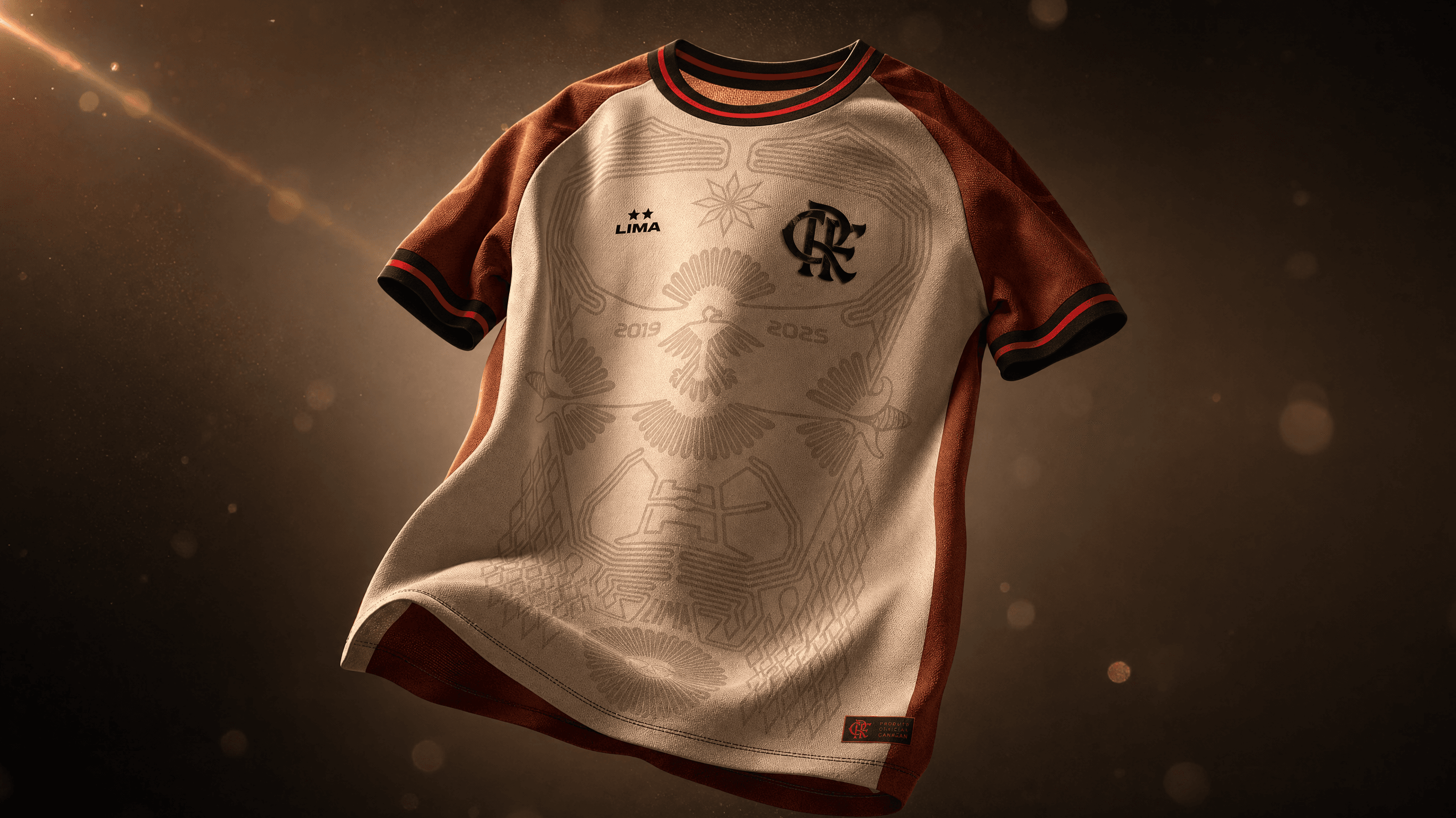 "Urubu de Lima", camisa vencedora do concurso "Manto da Nação" • Divulgação/Flamengo