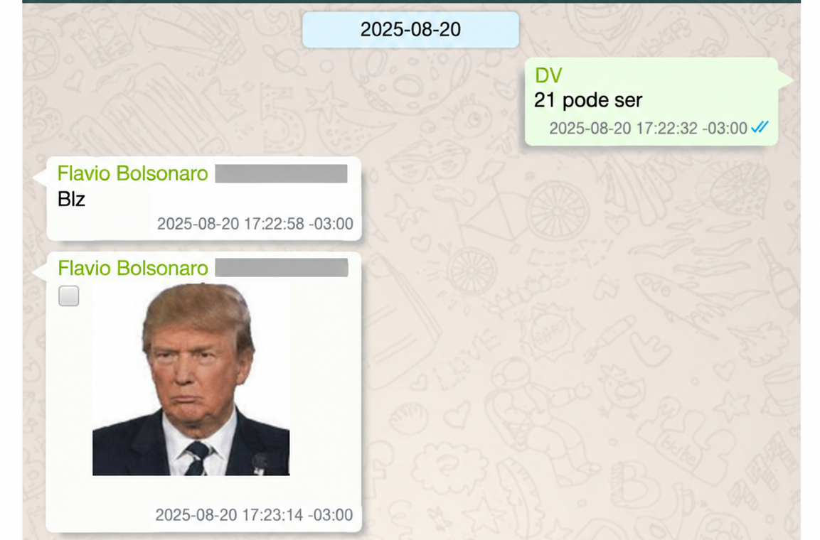 PF mostra conversas de Flávio com Vorcaro sobre recursos para Dark Horse