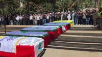 Vítimas de ataques israelenses têm velório coletivo no sul do Líbano
