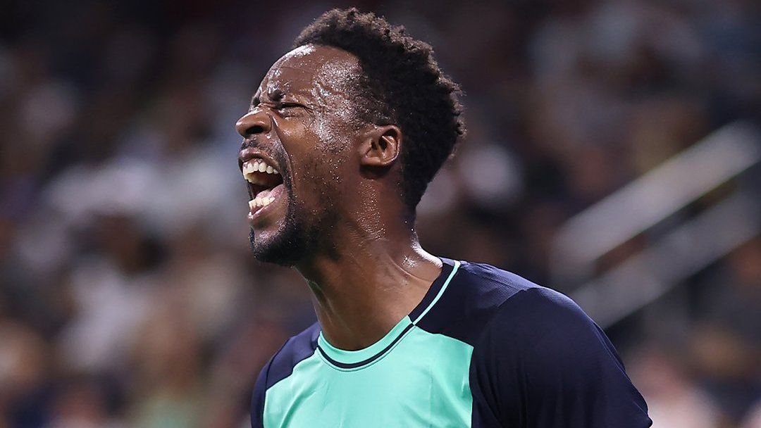 Gael Monfils comemora vitória no US Open em seu aniversário de 40 anos